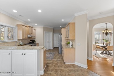 Welcome a stunning 3,185 sq ft custom-built, brick home on a on Olde Point Golf and Country Club in North Carolina - for sale on GolfHomes.com, golf home, golf lot