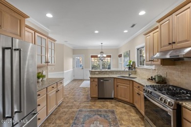 Welcome a stunning 3,185 sq ft custom-built, brick home on a on Olde Point Golf and Country Club in North Carolina - for sale on GolfHomes.com, golf home, golf lot