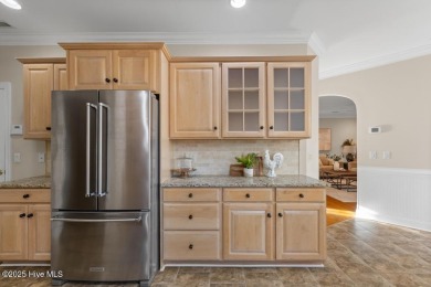 Welcome a stunning 3,185 sq ft custom-built, brick home on a on Olde Point Golf and Country Club in North Carolina - for sale on GolfHomes.com, golf home, golf lot