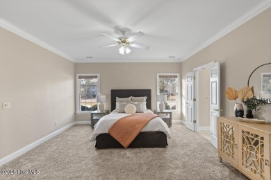 Welcome a stunning 3,185 sq ft custom-built, brick home on a on Olde Point Golf and Country Club in North Carolina - for sale on GolfHomes.com, golf home, golf lot
