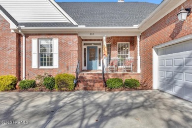 Welcome a stunning 3,185 sq ft custom-built, brick home on a on Olde Point Golf and Country Club in North Carolina - for sale on GolfHomes.com, golf home, golf lot