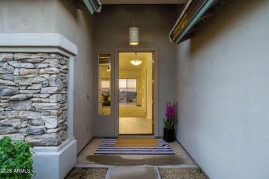 Move-in ready single level home with NO STEPS at The Overlook at on Sanctuary Golf Course At WestWorld in Arizona - for sale on GolfHomes.com, golf home, golf lot