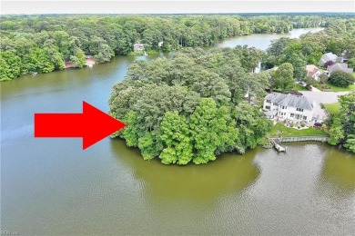 Amazing waterfront lot on a quiet peninsula at the end of a on Cypress Point Country Club in Virginia - for sale on GolfHomes.com, golf home, golf lot