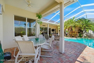 Beautifully updated 1994 Palmwood Bahama Breeze courtyard pool on Glen Lakes Country Club in Florida - for sale on GolfHomes.com, golf home, golf lot
