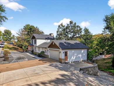 Beautiful 1.5-story waterfront home in the gated lake & golf on Raintree Country Club in Missouri - for sale on GolfHomes.com, golf home, golf lot