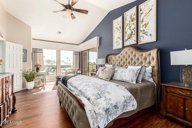 Stunning panoramic water & golf views highlight this beautifully on Oakwood Golf Club  in Arizona - for sale on GolfHomes.com, golf home, golf lot