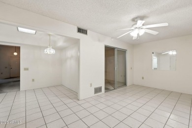 Priced to sale! Make this mid-century townhome what you desire on Sun City Lakes West and East in Arizona - for sale on GolfHomes.com, golf home, golf lot