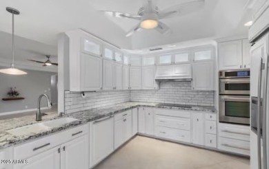 Welcome to this stunning 2-bedroom + den home perfectly on Sunland Springs Golf Course  in Arizona - for sale on GolfHomes.com, golf home, golf lot