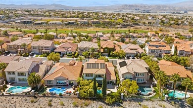 Located in the prestigious Seven Hills community, this elegant on Rio Secco Golf Club in Nevada - for sale on GolfHomes.com, golf home, golf lot