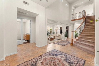 Located in the prestigious Seven Hills community, this elegant on Rio Secco Golf Club in Nevada - for sale on GolfHomes.com, golf home, golf lot