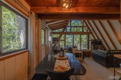 This cozy chalet offers the classic A-frame design with a on Innsbrook Resort Golf Course in Missouri - for sale on GolfHomes.com, golf home, golf lot