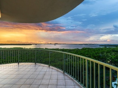 Rising high above Estero Bay, this 7th floor sky home at Bayview on Bonita Bay West in Florida - for sale on GolfHomes.com, golf home, golf lot