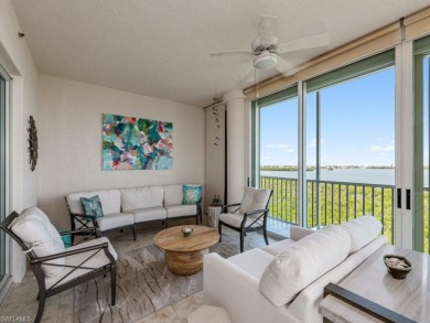 Rising high above Estero Bay, this 7th floor sky home at Bayview on Bonita Bay West in Florida - for sale on GolfHomes.com, golf home, golf lot