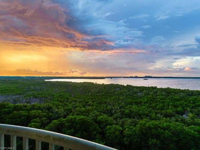 Rising high above Estero Bay, this 7th floor sky home at Bayview on Bonita Bay West in Florida - for sale on GolfHomes.com, golf home, golf lot
