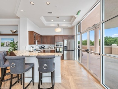 Rising high above Estero Bay, this 7th floor sky home at Bayview on Bonita Bay West in Florida - for sale on GolfHomes.com, golf home, golf lot