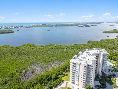 Rising high above Estero Bay, this 7th floor sky home at Bayview on Bonita Bay West in Florida - for sale on GolfHomes.com, golf home, golf lot