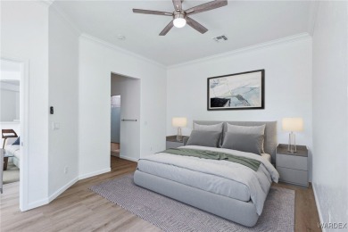 Experience the perfect blend of modern comfort and resort-style on Laughlin Ranch Golf Club in Arizona - for sale on GolfHomes.com, golf home, golf lot
