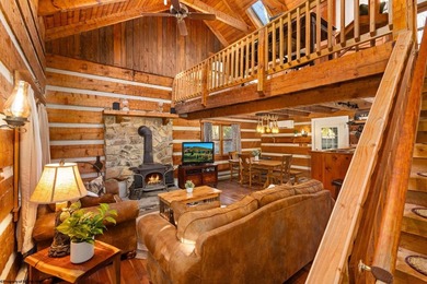 Welcome to Bear's Den, a beautiful Hearthstone LOG CABIN located on Alpine Lake Resort in West Virginia - for sale on GolfHomes.com, golf home, golf lot