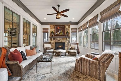 This STUNNING home nestled on the COVETED END LOT of the on North Fulton Golf Course in Georgia - for sale on GolfHomes.com, golf home, golf lot