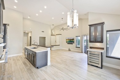Single-level remodeled jewel box on a prime corner overlooking on Gainey Ranch Golf Club in Arizona - for sale on GolfHomes.com, golf home, golf lot