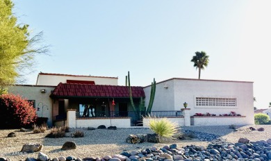 Fabulous mountain views on the side courtyard of this home on Rio Verde Country Club - Quail Run in Arizona - for sale on GolfHomes.com, golf home, golf lot