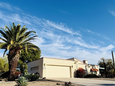 Fabulous mountain views on the side courtyard of this home on Rio Verde Country Club - Quail Run in Arizona - for sale on GolfHomes.com, golf home, golf lot