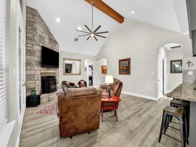 Exceptional home in Pecan Plantation featuring a private hangar on Pecan Plantation Country Club in Texas - for sale on GolfHomes.com, golf home, golf lot