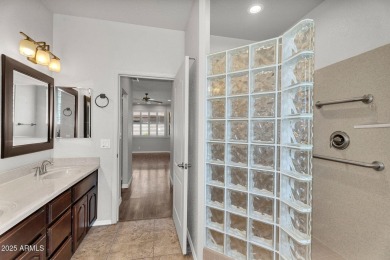 UPGRADED, low maintenance and professionally designed backyard on Sunland Springs Golf Course  in Arizona - for sale on GolfHomes.com, golf home, golf lot
