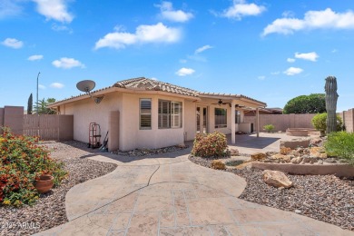 UPGRADED, low maintenance and professionally designed backyard on Sunland Springs Golf Course  in Arizona - for sale on GolfHomes.com, golf home, golf lot