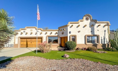Situated along the South Golf Course, this custom home offers on Sun City South Golf Course in Arizona - for sale on GolfHomes.com, golf home, golf lot