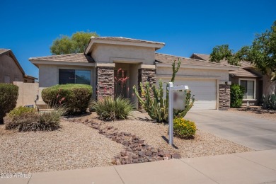 This beautiful home is on a cul-de-sac and has a rock front on on The Golf Club At Johnson Ranch in Arizona - for sale on GolfHomes.com, golf home, golf lot