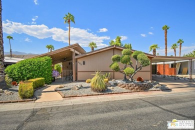 Here's a manufactured home, in a 55+ rent space park that has on Date Palm Country Club in California - for sale on GolfHomes.com, golf home, golf lot