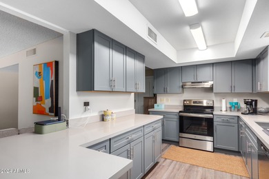 This charming FULLY FURNISHED 2-bedroom residence in Sun Lakes on Cottonwood Country Club in Arizona - for sale on GolfHomes.com, golf home, golf lot