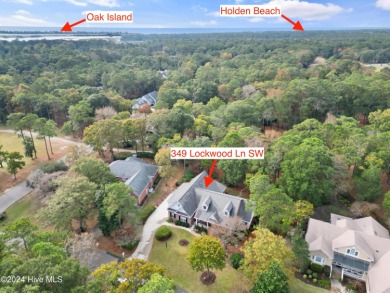 This beautiful home is nestled on a completely landscaped wooded on Lockwood Folly Country Club in North Carolina - for sale on GolfHomes.com, golf home, golf lot