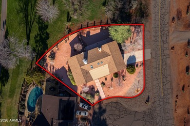 This classic Sedona slump block home represents one of the on Oakcreek Country Club in Arizona - for sale on GolfHomes.com, golf home, golf lot