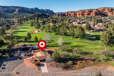 This classic Sedona slump block home represents one of the on Oakcreek Country Club in Arizona - for sale on GolfHomes.com, golf home, golf lot
