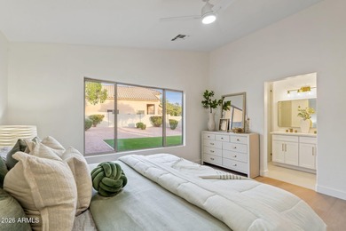 This exceptional McDowell Mountain Ranch home has been on Sanctuary Golf Course At WestWorld in Arizona - for sale on GolfHomes.com, golf home, golf lot