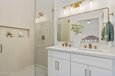 This exceptional McDowell Mountain Ranch home has been on Sanctuary Golf Course At WestWorld in Arizona - for sale on GolfHomes.com, golf home, golf lot