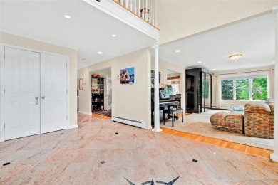 This elegant full-brick colonial sits on a prominent corner lot on Leewood Golf Club in New York - for sale on GolfHomes.com, golf home, golf lot