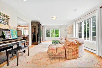 This elegant full-brick colonial sits on a prominent corner lot on Leewood Golf Club in New York - for sale on GolfHomes.com, golf home, golf lot