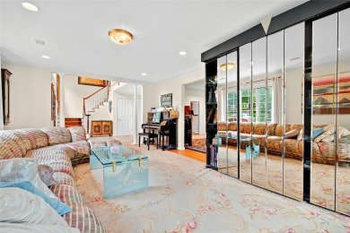 This elegant full-brick colonial sits on a prominent corner lot on Leewood Golf Club in New York - for sale on GolfHomes.com, golf home, golf lot