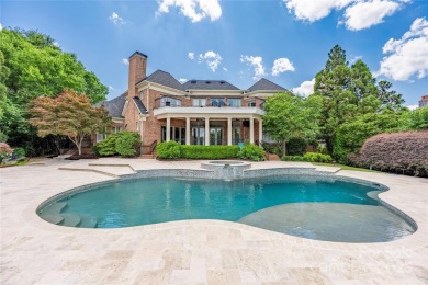 Stunning Jas am group built lakefront home in the exclusive on Carmel Country Club in North Carolina - for sale on GolfHomes.com, golf home, golf lot