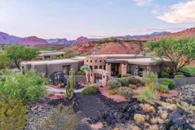 Perched high above the 18th green at Entrada Country Club, this on Entrada at Snow Canyon in Utah - for sale on GolfHomes.com, golf home, golf lot