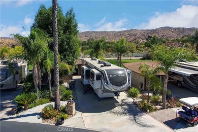 Great Curb Appeal with Golf Cart Parking and huge Build-Out with on Rancho California RV Resort in California - for sale on GolfHomes.com, golf home, golf lot