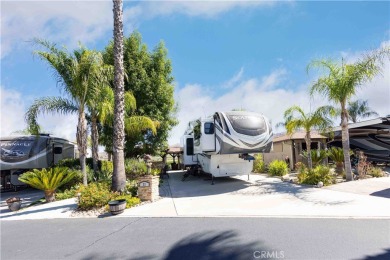 Great Curb Appeal with Golf Cart Parking and huge Build-Out with on Rancho California RV Resort in California - for sale on GolfHomes.com, golf home, golf lot