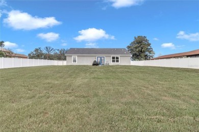 2021 CONCRETE BLOCK STUCCO BUILT HOME WITH 6 FOOT VINYL FENCED on Marion Oaks Country Club in Florida - for sale on GolfHomes.com, golf home, golf lot