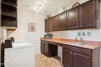 SPECTACULAR VIEWS! Immaculate Topaz model w/sparkling oasis pool on Tuscany Falls At Pebble Creek in Arizona - for sale on GolfHomes.com, golf home, golf lot