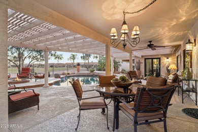 SPECTACULAR VIEWS! Immaculate Topaz model w/sparkling oasis pool on Tuscany Falls At Pebble Creek in Arizona - for sale on GolfHomes.com, golf home, golf lot