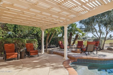 SPECTACULAR VIEWS! Immaculate Topaz model w/sparkling oasis pool on Tuscany Falls At Pebble Creek in Arizona - for sale on GolfHomes.com, golf home, golf lot