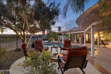 SPECTACULAR VIEWS! Immaculate Topaz model w/sparkling oasis pool on Tuscany Falls At Pebble Creek in Arizona - for sale on GolfHomes.com, golf home, golf lot